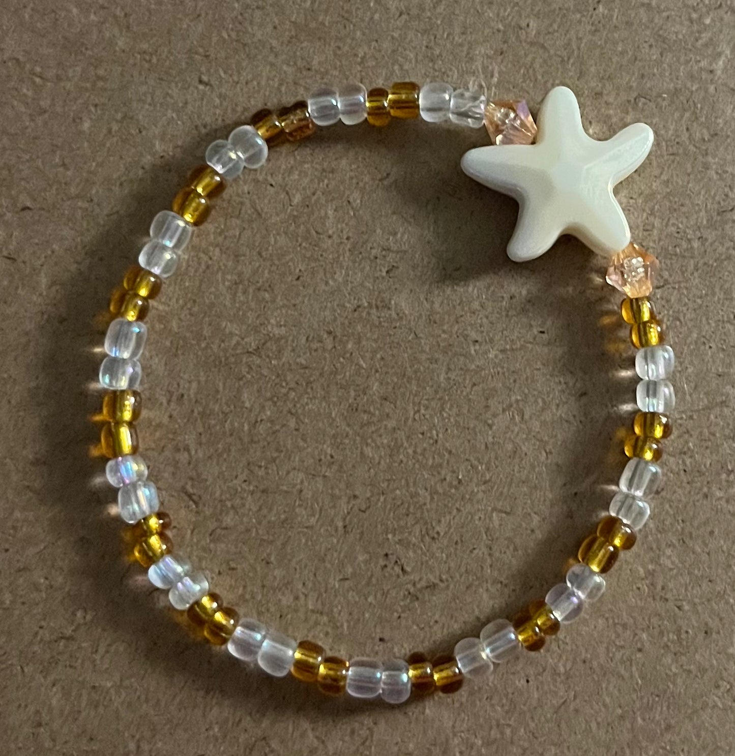 Starfish Seed Bead Bracelet