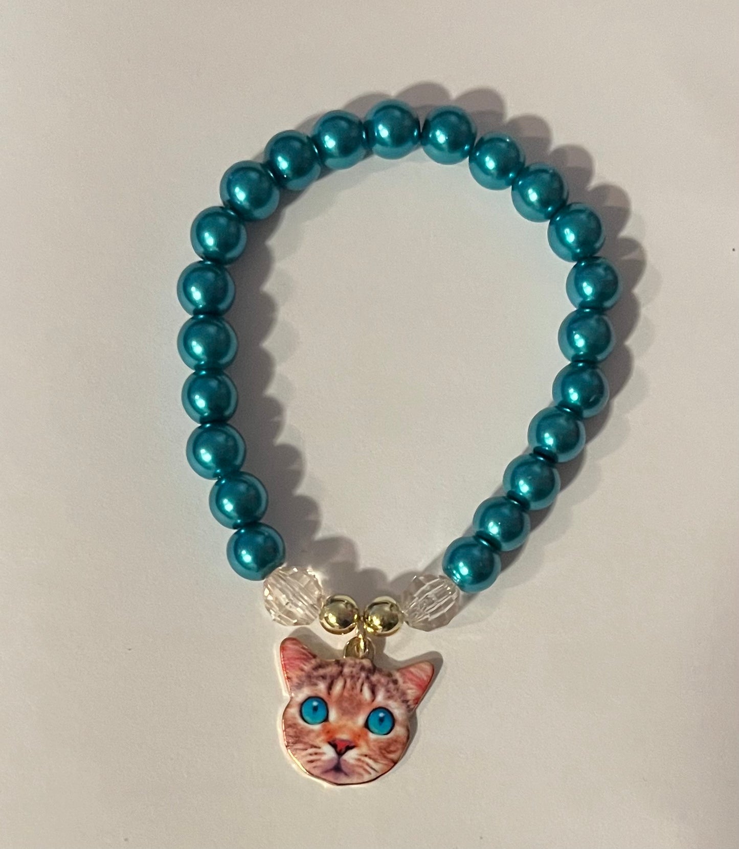 Pretty Kitty Bracelet in Teal