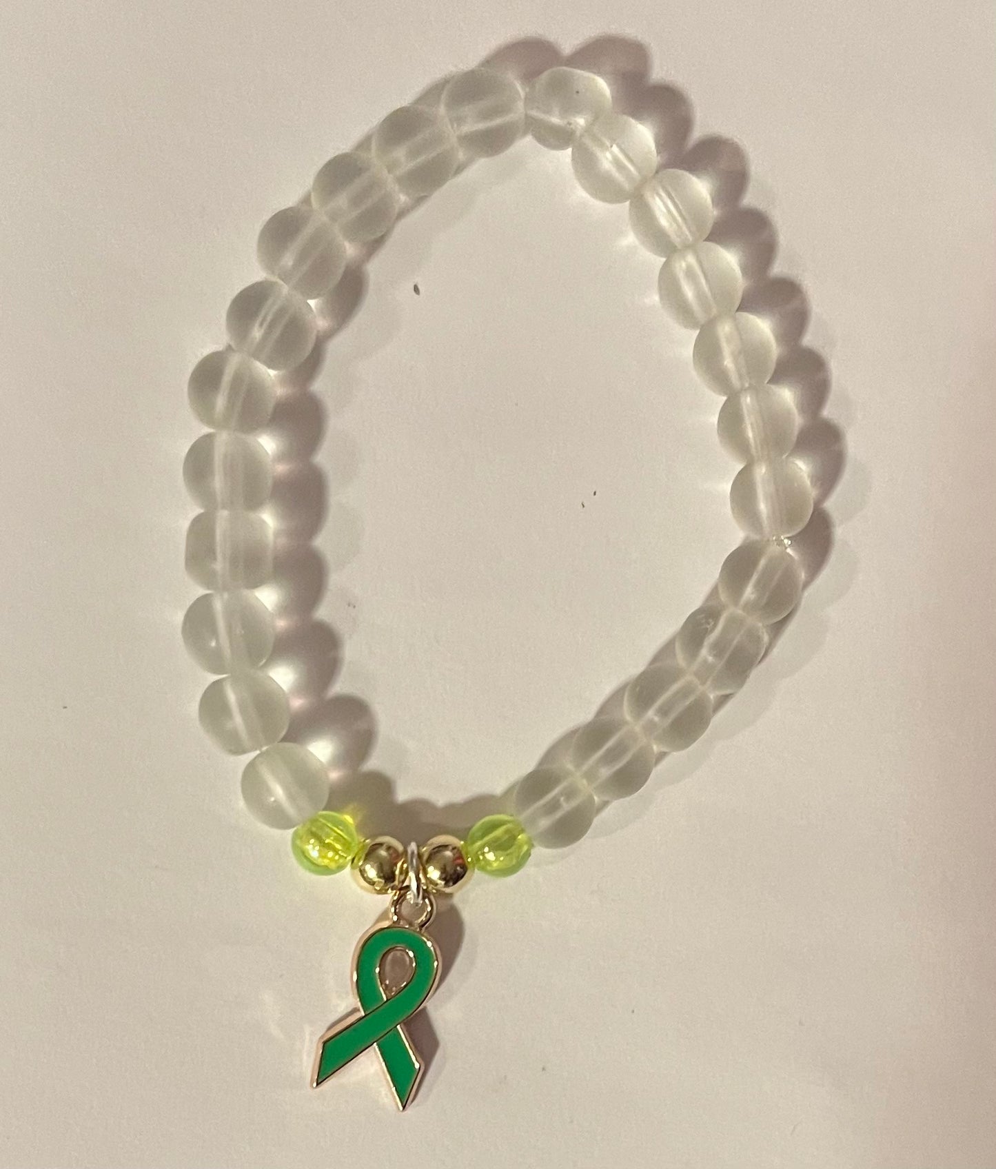 Celiac Awareness Bracelet in White