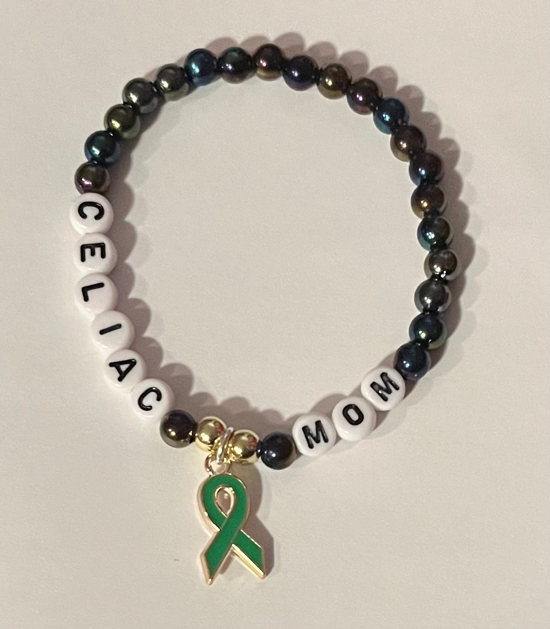 Celiac Mom Bracelet in Black