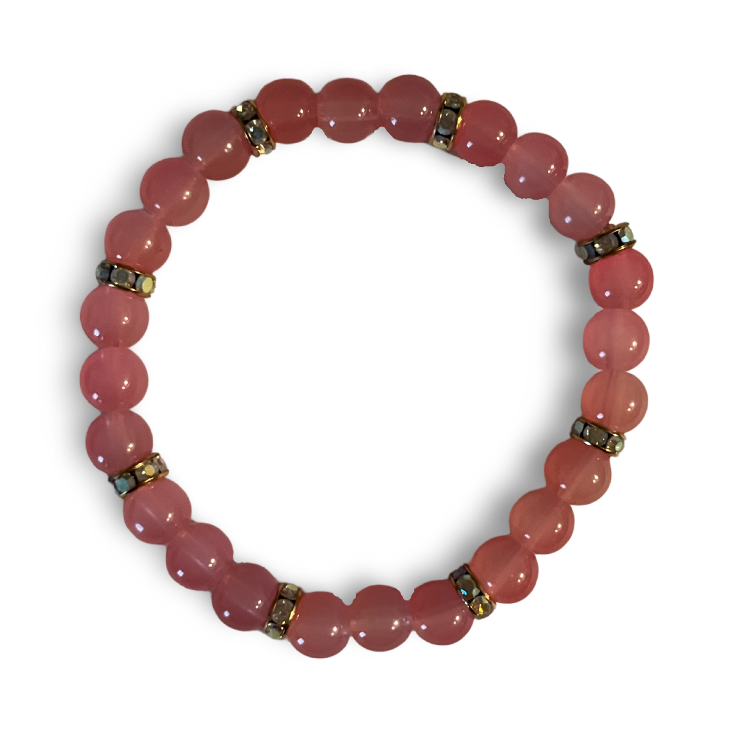 Peach Bellini Beaded Bracelet