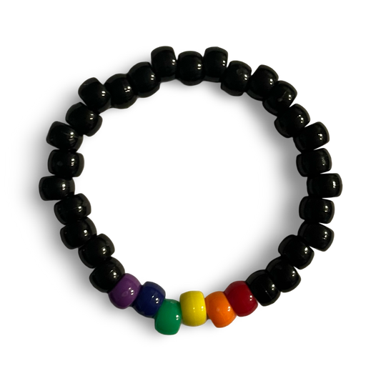 Classic Rainbow Pride Flag Kandi Bracelet