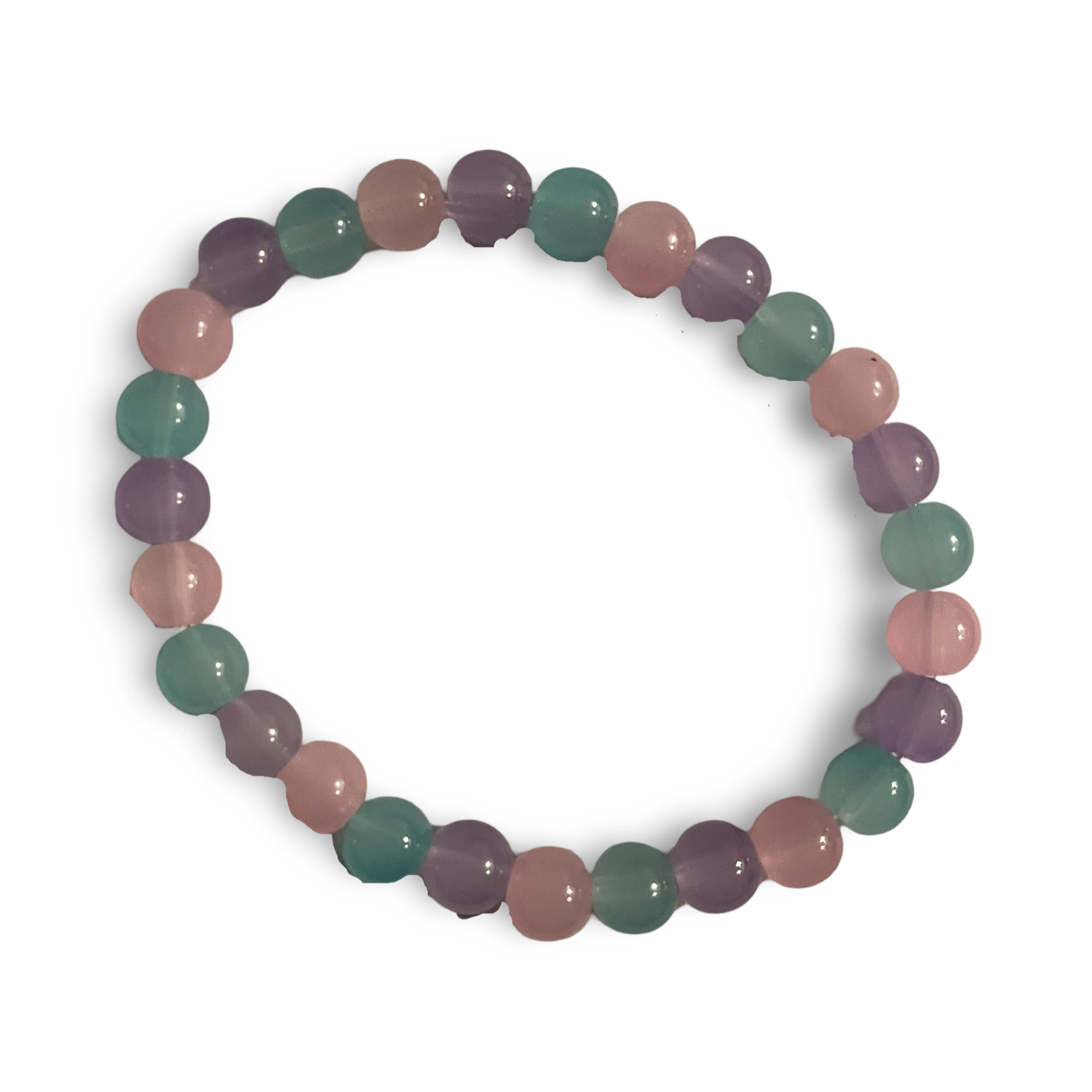 Pastel Glass Bead Bracelet