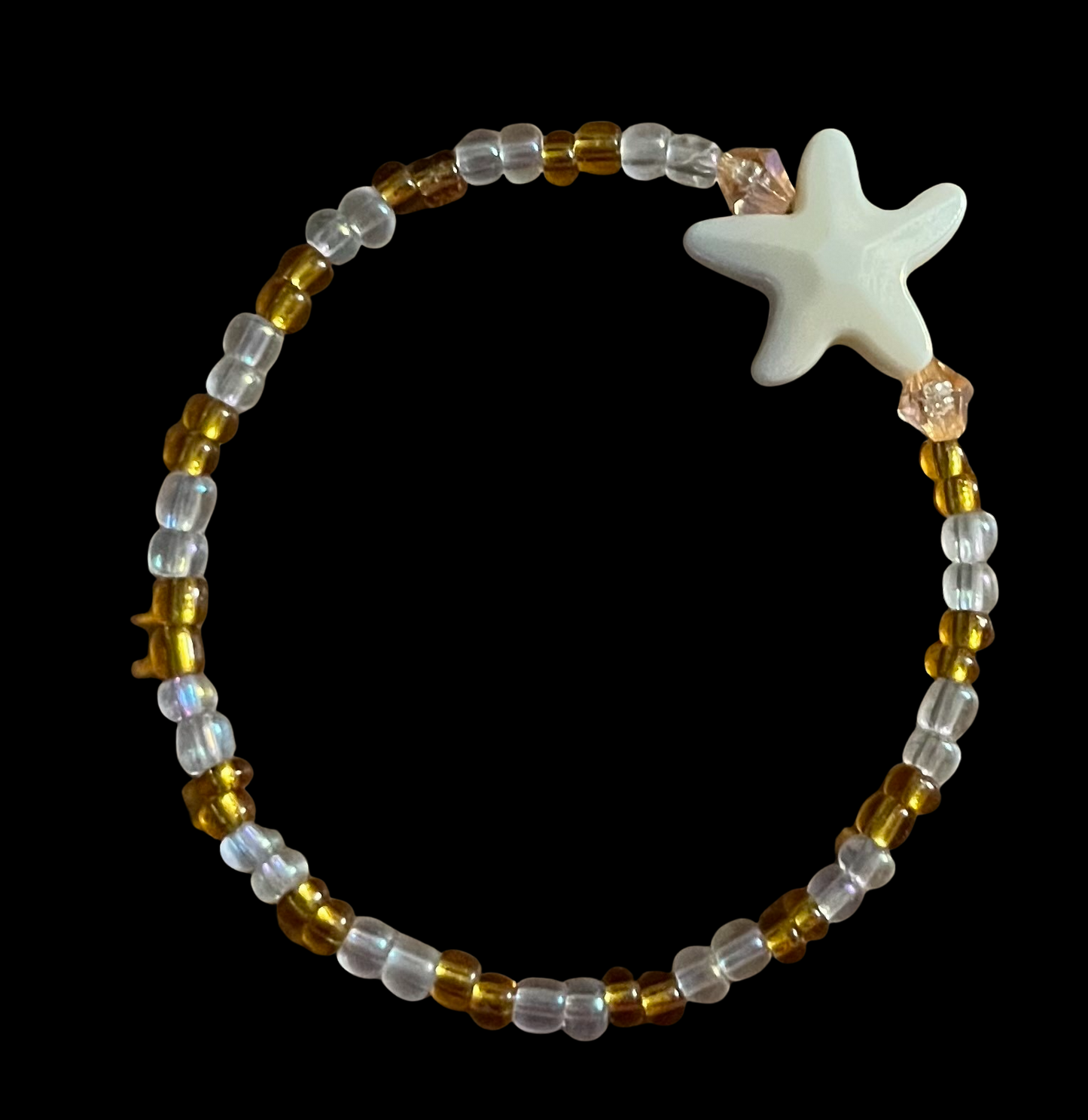 Starfish Seed Bead Bracelet