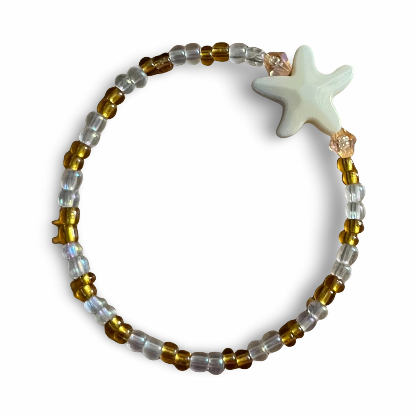 Starfish Seed Bead Bracelet