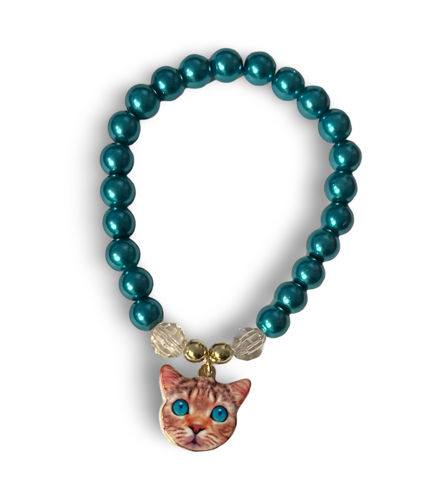 Pretty Kitty Bracelet in Teal