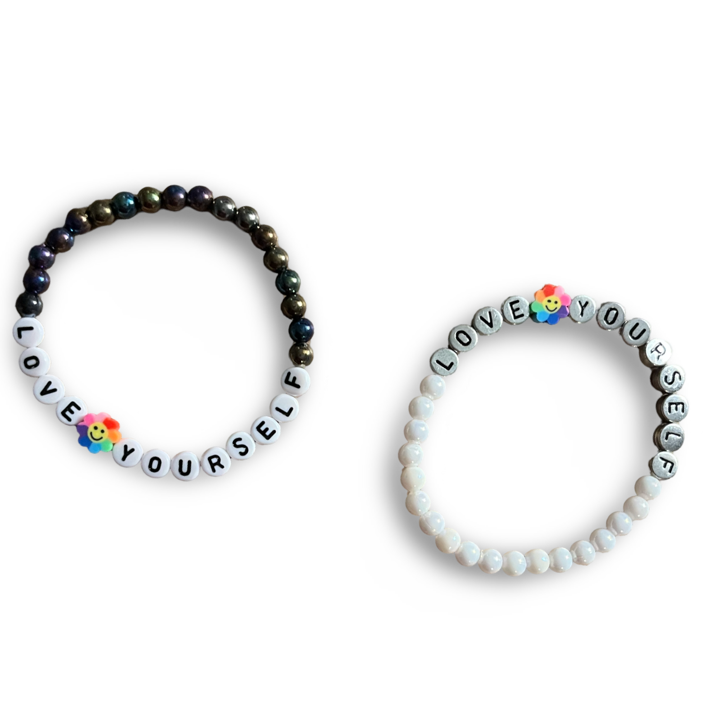 Love Yourself Bracelet Set in Max Black/White